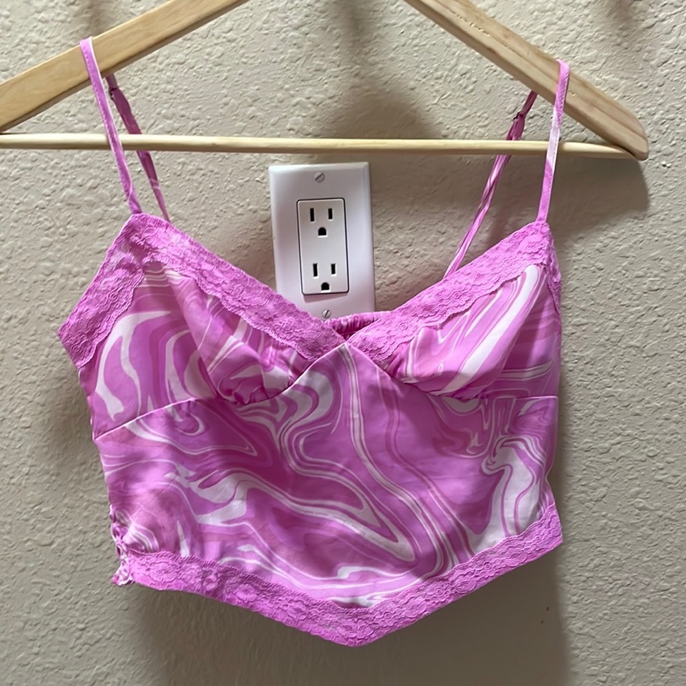 vibrant pink top